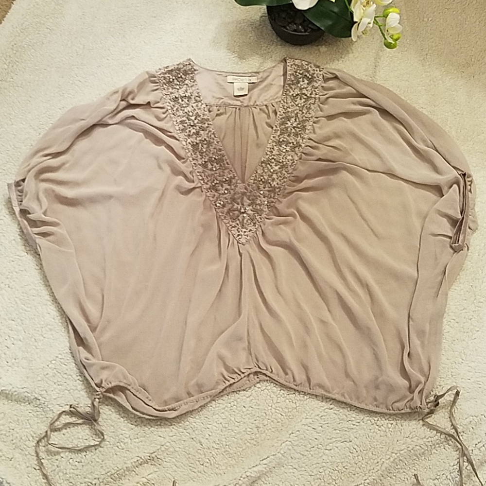 Chiffon Embroidered Top